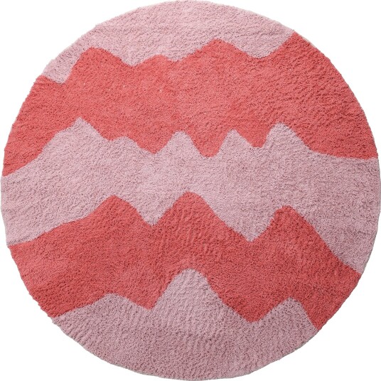 Ryetepper Amira Natural Cotton Shaggy rosa Størrelse: Ø 200 cm Ryetepper Amira Natural Cotton Shaggy rosa Størrelse: Ø 200 cm