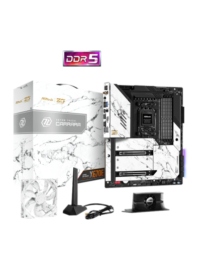 ASRock X670E Taichi Carrara - AMD X670 - AMD AM5 socket - DDR5 RAM - ATX ASRock X670E Taichi Carrara - AMD X670 - AMD AM5 socket - DDR5 RAM - ATX