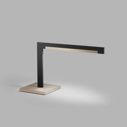 LIGHT POINT Inlay T2 Linear bordlampe gull/svart 40 cm Stue 40 Gull / Messing