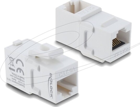 Delock Rj 45 Cat 6A Utp Hvit