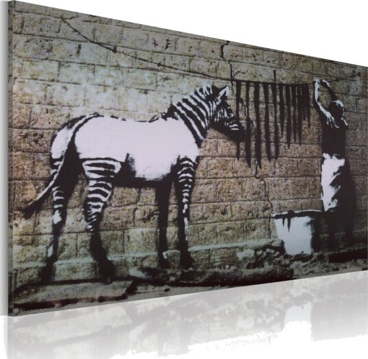 Bilde Zebra Vask Banksy 60x40 Artgeist sp. z o. o.