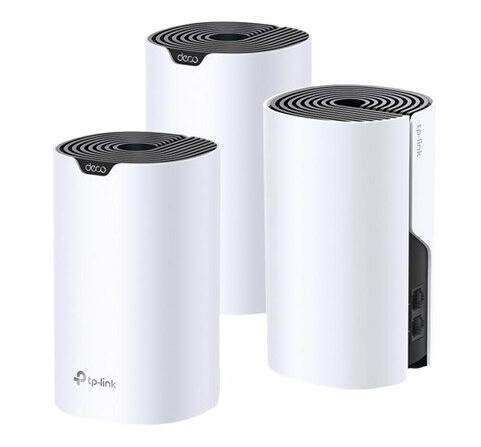 TP-Link Deco S4 Mesh Wi-Fi System 3-Pack, Dobbeltbånd, 5500 kvadratfot, Wi-Fi 5, Hvit