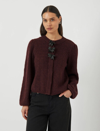 YAS Yasbonsa Ls Knit Cardigan S. - Brown - S