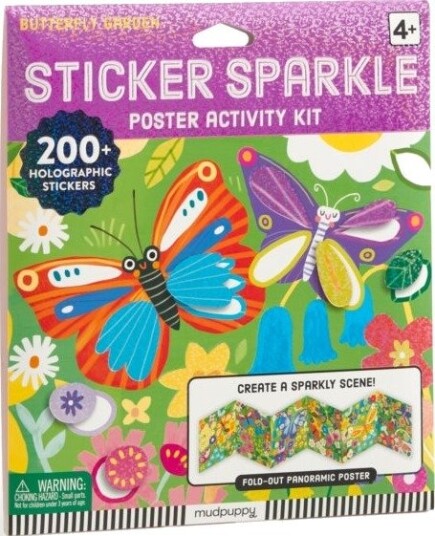 Butterfly Garden Sticker Sparkle Poster Activity Kit