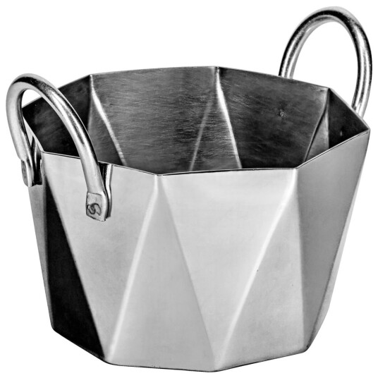 VEGA Minigryte Lambro; 47cl, 10x7.6 cm (ØxH); Sølvfarge; Åttekantet; 6 Stykk / Forpakning