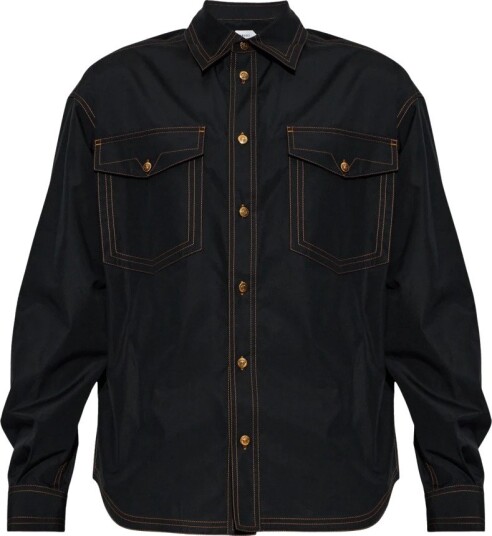 Versace Herre Skjorter Svart 2XL, Versace Herre Skjorter Svart 2XL,