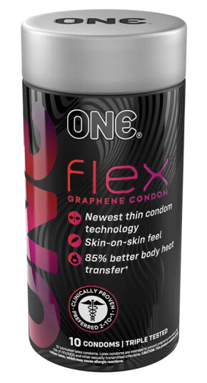 ONE Flex 10 pack Grafen kondomer
