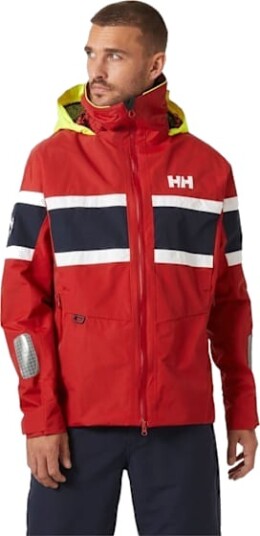 Helly Hansen Men’s Salt Original Sailing Jacket Rød Grå M Helly Hansen Men’s Salt Original Sailing Jacket Rød Grå M