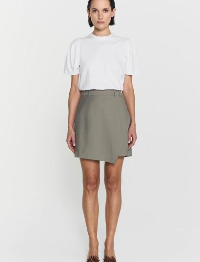 Twist & Tango Isa Puff Sleeve Tee - White - XS
