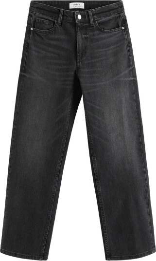 Lindex Straight Nea Cropped Jeans With Light Stretch BLACK DENIM 44