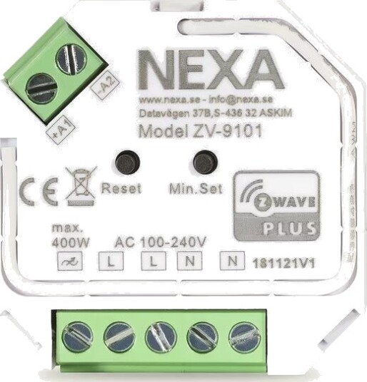Nexa Z-Wave Mottager dimmer ZV-9101 1620854 Nexa Z-Wave Mottager dimmer ZV-9101 1620854