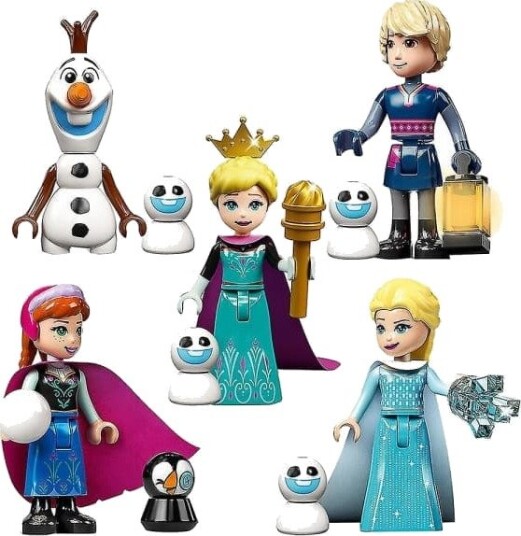 Frozen-serien Minifigurer Byggesett Kompatibelt med Elsa Anna Leker for Barn