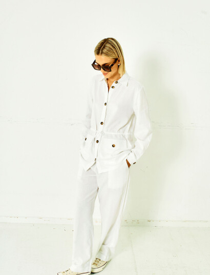 FREE/QUENT Fqlava-Pant - White - S