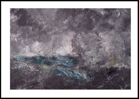 Storm in the Skerries By August Strindberg Plakat Plakat / 40x50cm