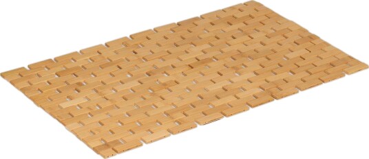 Sammenleggbar badematte i bambus