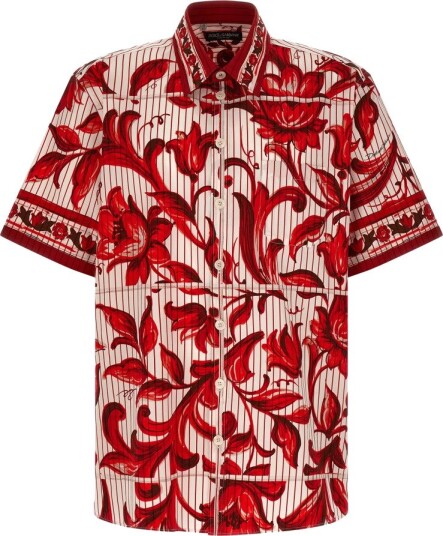 Dolce & Gabbana Herre Skjorter Rød L, Dolce & Gabbana Herre Skjorter Rød L,