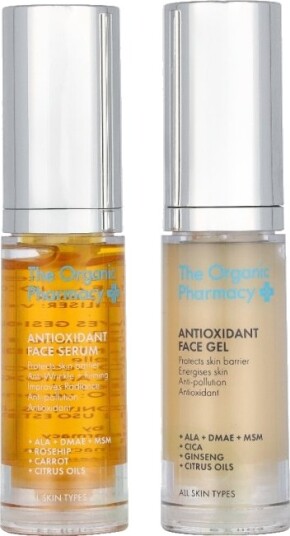 The Organic Pharmacy Antioxidant Mini Set 10 ml Antioxidant Face Gel 5ml/Antioxidant Face Serum 5ml