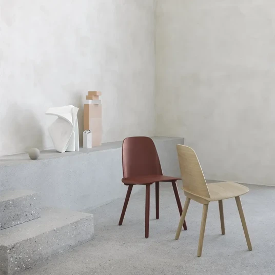 Muuto Nerd spisestol   Stained Dark Brown