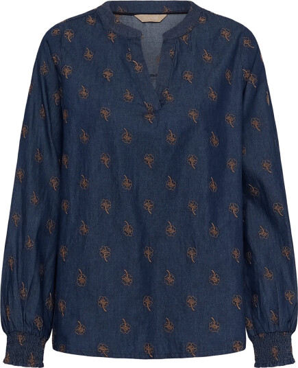 Culture Cuclover Michelle Blouse - Navy - S