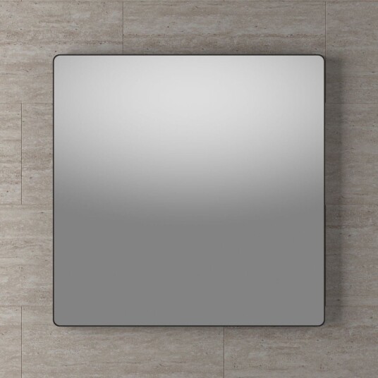 Linn BadØyri Speil Svart Matt / 80x80cm Linn BadØyri Speil Svart Matt / 80x80cm