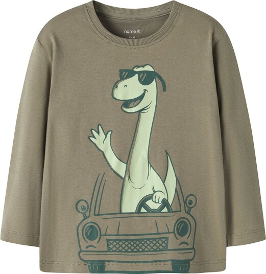 Name It Genser NmmVilasse Mermaid/Dino Biler Name It 5 år (110) Genser Armygrønn