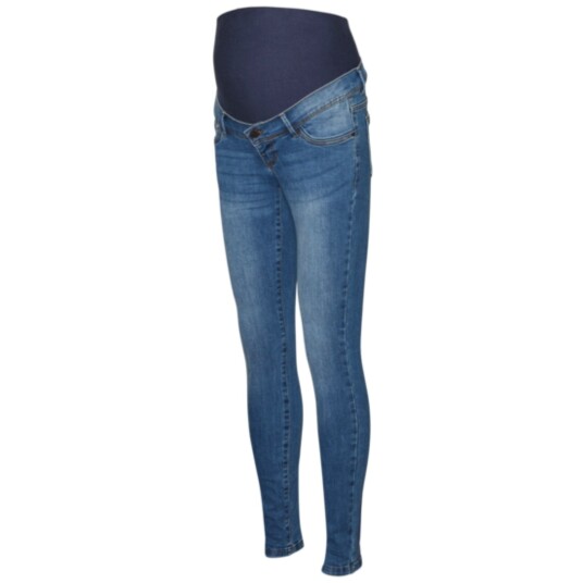 Mama;licious Medium Blue Denim Mila Slim Medium Blue Jeans Noos XL
