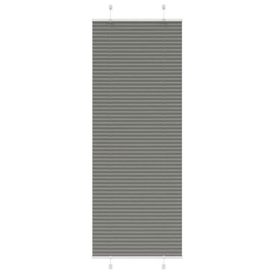 plisségardin antrasitt 80x200 cm Stoff Bredde 79,4 Polyester