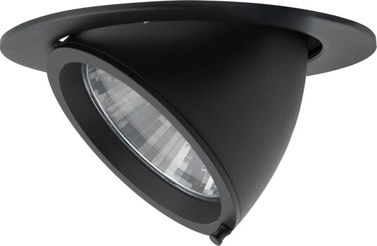 Norlux Zeta Mini FreshFood 2200lm 15° 27W Sort Innfelt Downlight