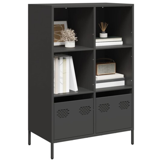 Highboard svart 68x39x103,5 cm stål 8721102931390
