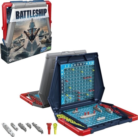 Hasbro Battleship Strategispill for 2 spillere - Klassisk Brettspill for barn fra 7 år Hasbro Battleship Strategispill for 2 spillere - Klassisk Brettspill for barn fra 7 år