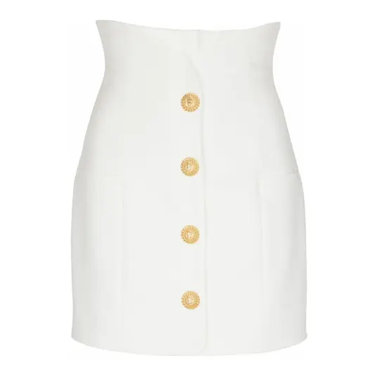 Balmain Dame Skjørt Hvit XL,