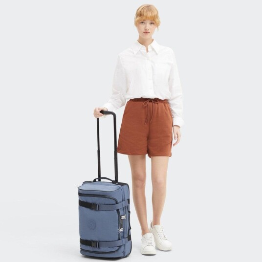Kipling Aviana S liten dufflebag med 2 hjul Blue Lover