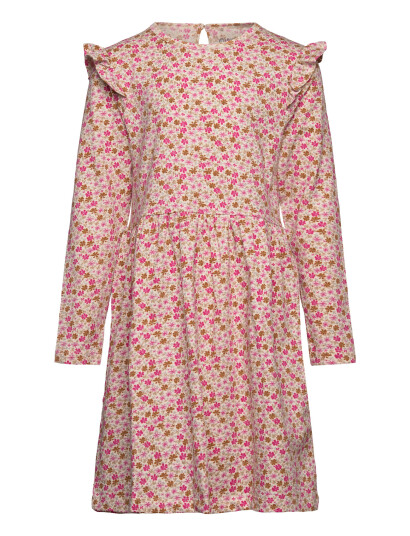 Minymo Dress Ls Aop Pink 110