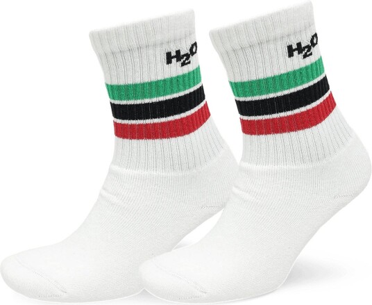 H2O 2 Pack Classic Sock WHITE/GREEN/RED 43 46 H2O 2 Pack Classic Sock WHITE/GREEN/RED 43 46
