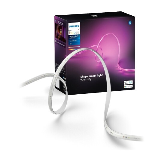 Philips Solo Lightstrip Smart Belysningslist Bluetooth/Zigbee Vit Silikon Variabel 20 W Philips Solo Lightstrip Smart Belysningslist Bluetooth/Zigbee Vit Silikon Variabel 20 W