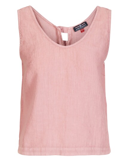 Amundsen Sports Safari Linen Top Womens Faded Peony Pink S