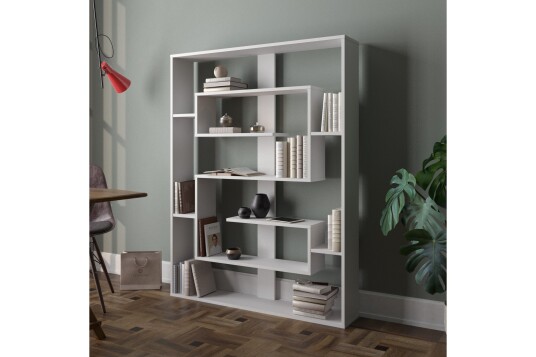 Bokhylle Khobe 120 cm Hvit Bokhylle Khobe 120 cm Hvit
