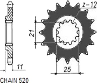 SUNSTAR 383-13 Kjededrev SUNSTAR 383-13 Kjededrev