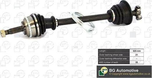 Drivaksel BGA DS7301LA