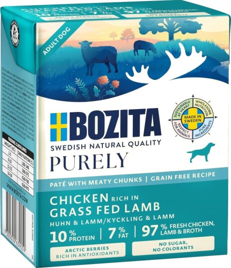 Bozita Purely Paté 24 X 370 G Med Lam Bozita Purely Paté 24 X 370 G Med Lam