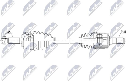 NTY NPW KA 410 Drivaksel