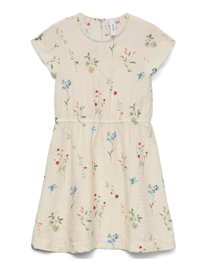 Vero Moda Girl Vmjosie Ss Dress Wvn Girl   Cream   152