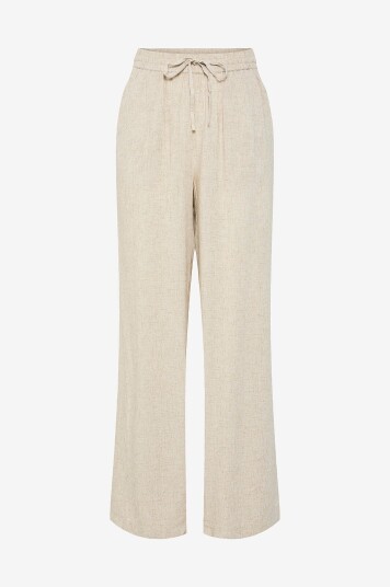 pieces - Bukser pcPia HW Wide Pants Wvn - Grå