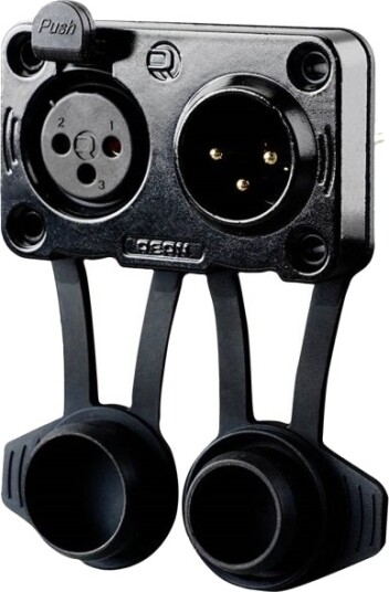 Rean Av Rrx3mf-Z-012-1 Xlr-Kontakt Innfelt Tilkobling 3-Polt Svart 1 Stk