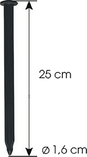 Bygningsbeslag Jabo GardenEdge Plast 1,6x25 cm