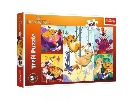 Trefl Puslespill 100 Brikker Brave Lion King Trefl Puslespill 100 Brikker Brave Lion King