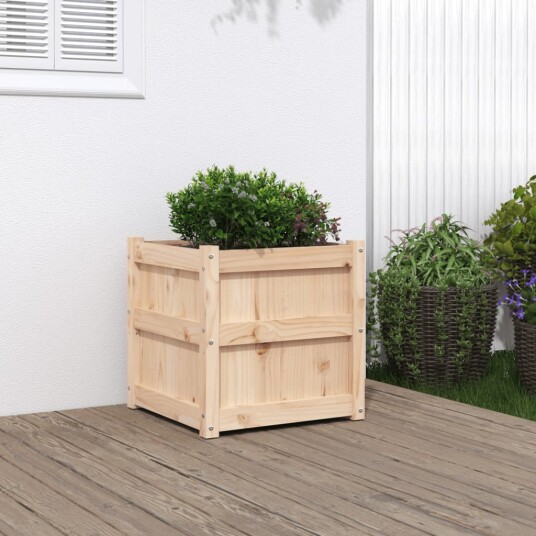 Plantekasse 50x50x50 cm heltre furu