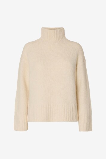 Selected FEMME - Pullover slfGabriella LS Knit High Neck - Grå M