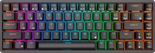 Royal Kludge RK837 Trådløst Mekanisk Gamingtastatur med RGB Brun Switch Svart