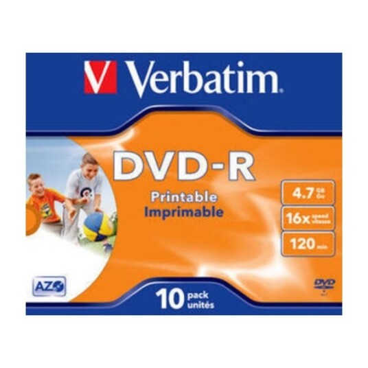 Verbatim DVD R 4,7GB Print 10pk Verbatim DVD R 4,7GB Print 10pk